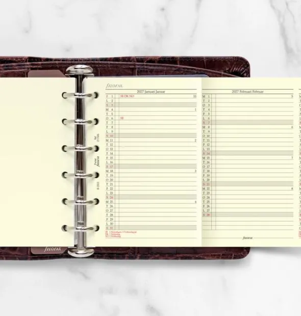 Filofax Årsplan Pocket 2027 (8,1x12cm)