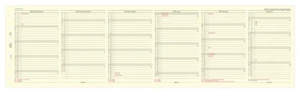 Filofax Årsplan Pocket 2029 (8,1x12cm)