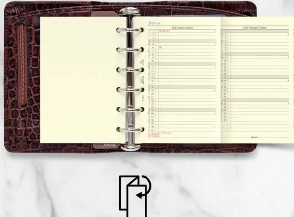 Filofax Årsplan pocket 2026 (8,1x12cm)