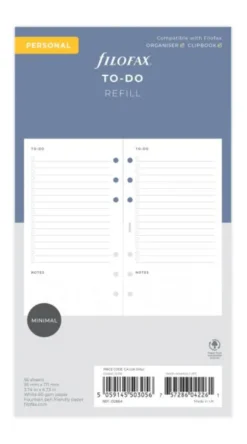 Filofax To Do Refill - Personal (9,5x17,1cm)