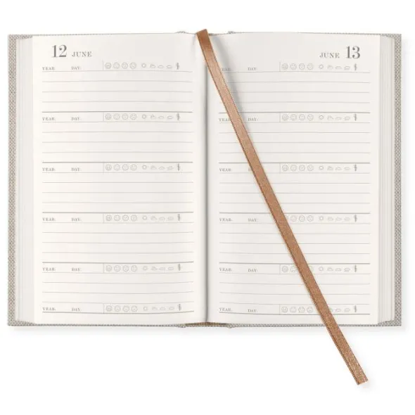 Five Year Diary Pocket Rough Linen