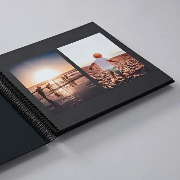 Fotoalbum Semikolon Spiral Medium Black