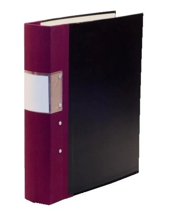 Gaffelpärm A4 40mm vinröd