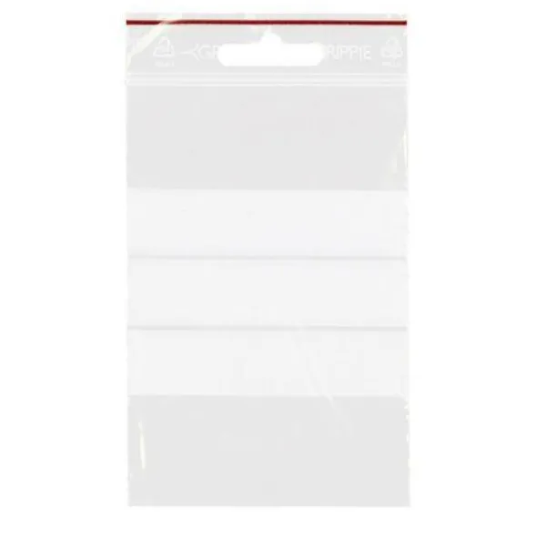 Grippie Blixtlåspåsar Nr-65 80x120mm 1000 st skrivfält