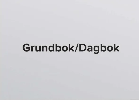 Grunddagbok/ Dagbok A4 liggande