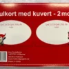 Julkort, enkla med kuvert 10-pack Tomte håller halmhjärta