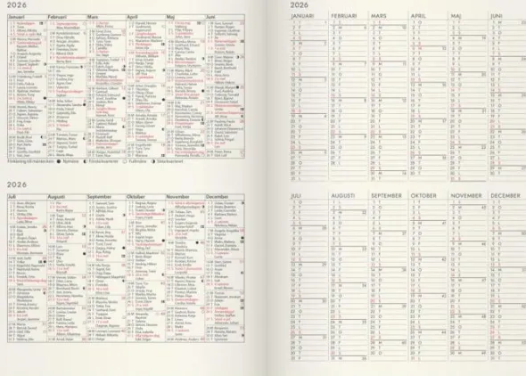 Kalender Agency Forma Deluxe brun 2026