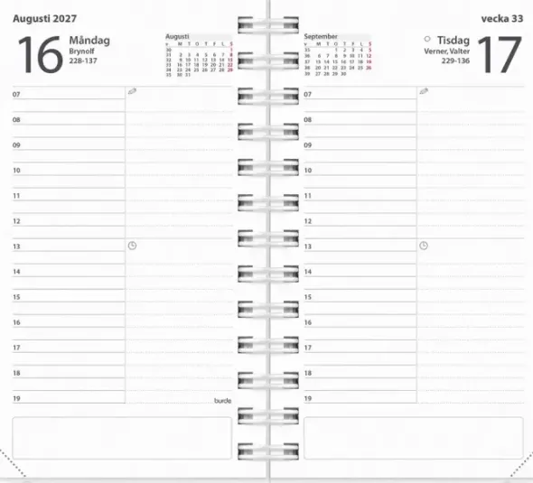 Kalender Agenda 4i1 2027
