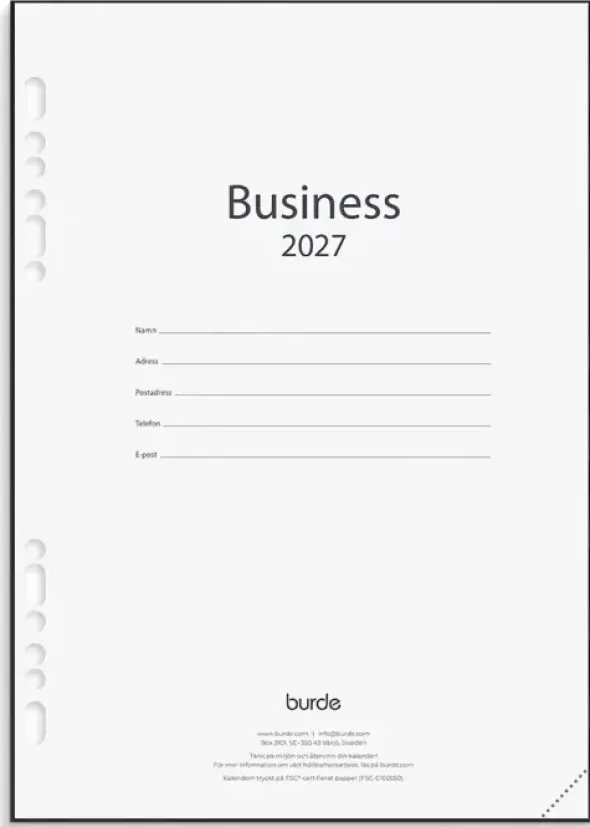 Kalender Business grundsats 2027 (14,8x21cm)