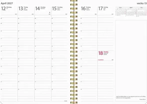Kalender Business Story blomma 2027