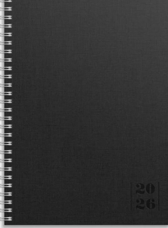 Kalender Business Textile svart 2026