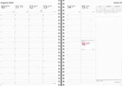 Kalender Business Textile svart 2026