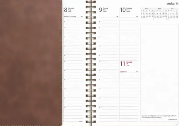 Kalender Business Twist brun 2027