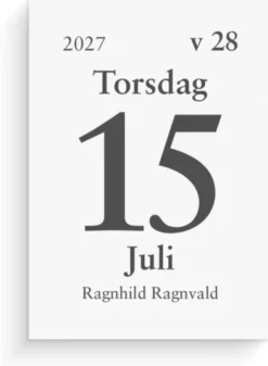 Kalender Dagblock 44x63 mm 2027