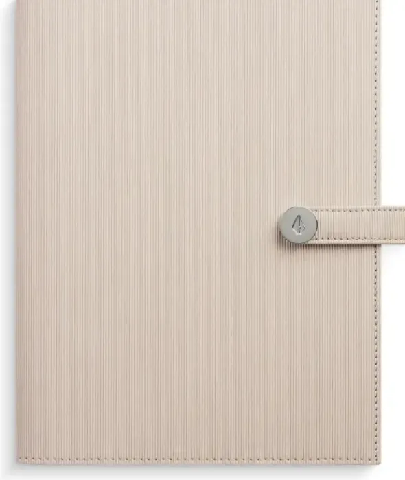 Kalender Dagbok beige konstläder 2027