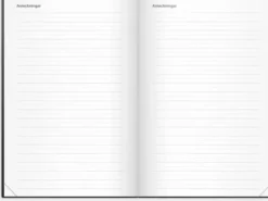 Kalender Dagbok svart konstläder 2027