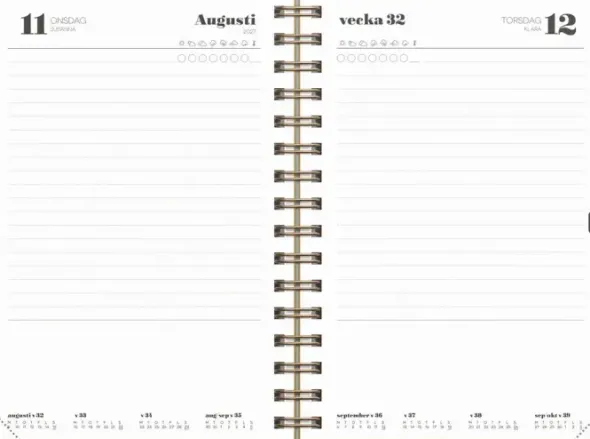 Kalender Dagbok Textile senapsgul 2027
