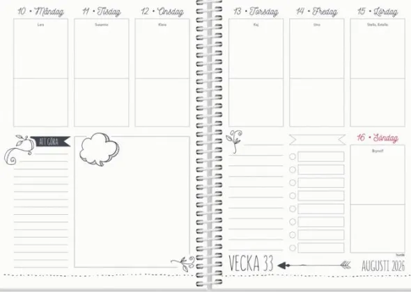 Kalender Doodle A5 2026-2027