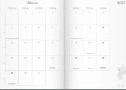 Kalender 2027 Doodle inbunden