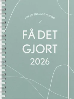 Kalender 2026 Få det gjort grön