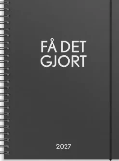Kalender 2027 Få det gjort svart