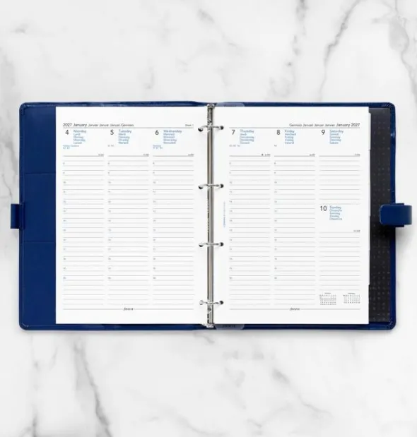 Kalender Filofax Dagbok A4 vecka/uppslag 2027 (21x29,7cm)