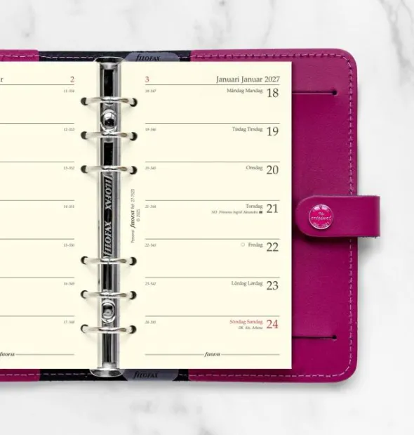 Kalender Filofax dagbok Personal V/S 2027 (9,5x17,1cm)
