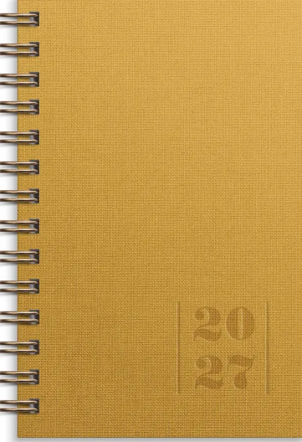Kalender Leader Textile senapsgul 2027