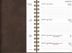 Kalender Leader Twist brun 2027