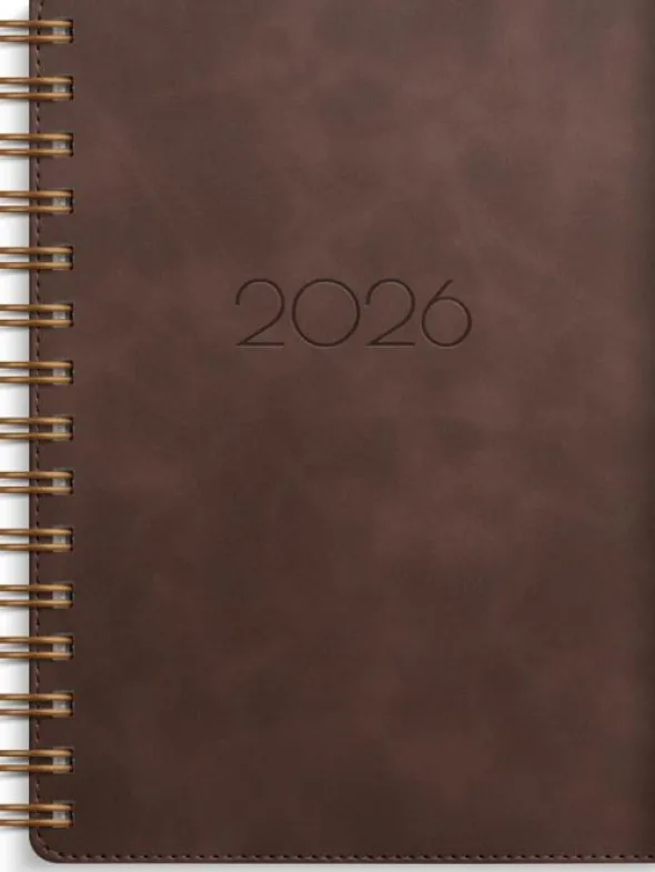 Kalender Leader Twist brun 2026