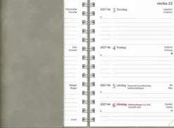 Kalender Leader Twist grå 2027