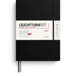 Kalender Leuchtturm1917 A4+ Dag/Sida Black 2027