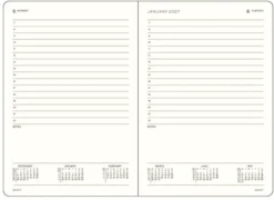 Kalender Leuchtturm1917 A4+ Dag/Sida Black 2027