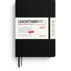 Kalender Leuchtturm1917 A5 Dag/Sida Black 2027