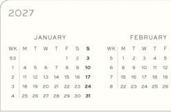Kalender Leuchtturm1917 A5 vecka/notes Black 2027