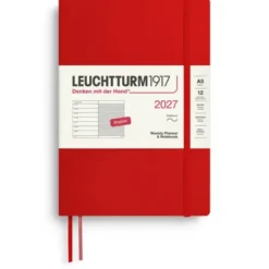Kalender Leuchtturm1917 A5 vecka/notes Soft Cherry 2027
