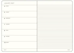 Kalender Leuchtturm1917 A6 vecka/notes Cherry 2027