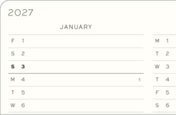Kalender Leuchtturm1917 A6 vecka/notes Soft Sunflower 2027
