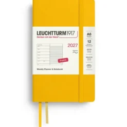 Kalender Leuchtturm1917 A6 vecka/notes Soft Sunflower 2027