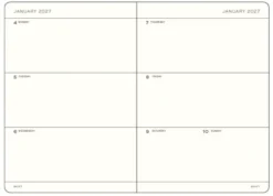 Kalender Leuchtturm1917 A5 Vecka/Uppslag Soft Sunflower 2027