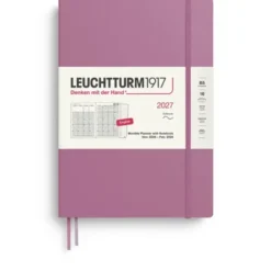 Kalender Leuchtturm1917 B5 Soft Månad/Uppslag 16m Dusty Rose 2027