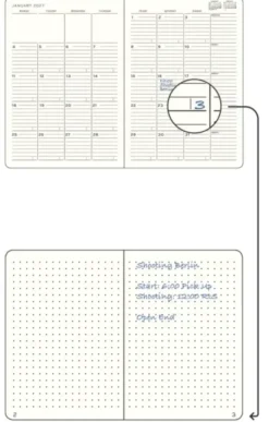 Kalender Leuchtturm1917 B5 Soft Månad/Uppslag 16m Sunflower 2027
