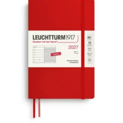 Kalender Leuchtturm1917 vecka/notes B6 Soft Cherry 2027