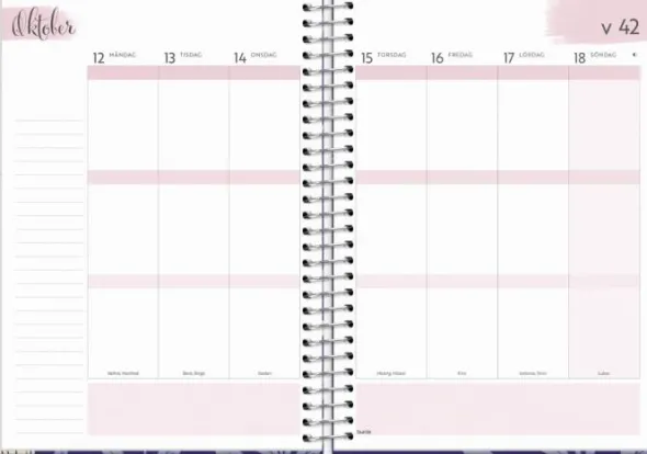 Kalender 2026 Life Organizer blå