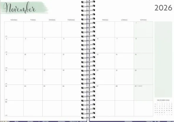 Kalender 2026 Life Organizer blå