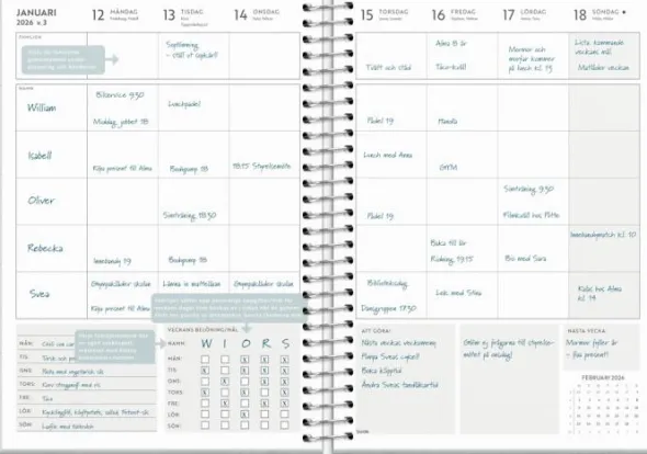 Kalender 2026 Life Organizer Family Planner