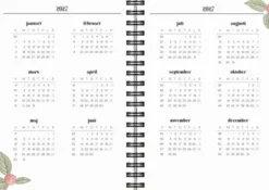 Kalender Life Planner 2027 A6 Floral