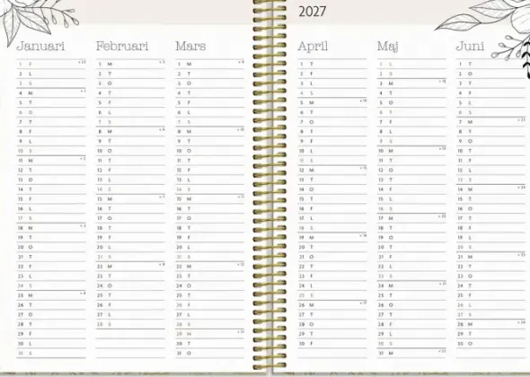 Kalender Life Planner Bloom 2027