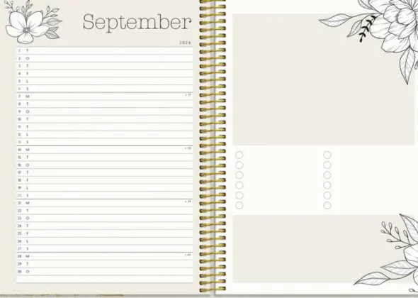 Kalender Life Planner Bloom A5 2026-2027