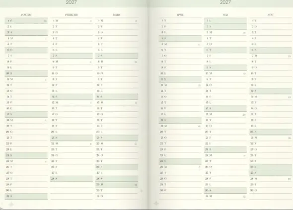 Kalender 2027 Life Planner Dream & Do